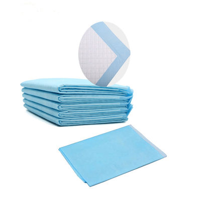 Blue SAP 700ml Hospital Grade Bed Pads Untuk Inkontinensia Sekali Pakai