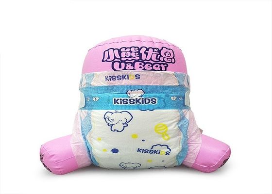 Popok Bayi Lembut Permukaan Katun Hidrofilik Lembar Belakang Seperti Kain Tahan Air