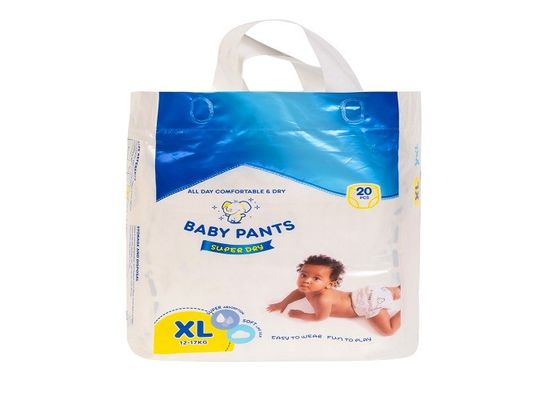 Popok Bayi Bernapas Biru ADL 3 Lapisan Pinggang Melar Microfiberber