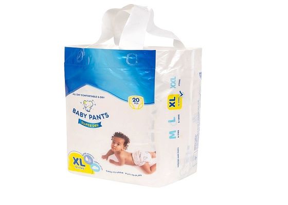 Popok Bayi Bernapas Biru ADL 3 Lapisan Pinggang Melar Microfiberber