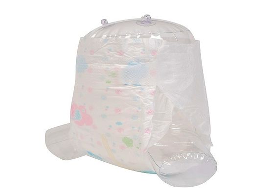 Popok Bayi Lembut ADL Hijau Putih Pita Samping 3M Kain Non Woven