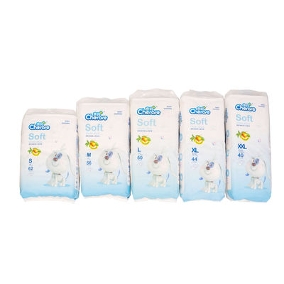 ODM OEM Permukaan Kering Popok Bayi Baru Lahir 3D Pita Ajaib Anti Bocor