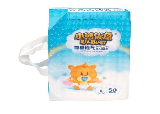 OEM Elastis Pinggang Popok Bayi Super Penyerap S Bentuk Pita Ajaib