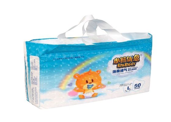 OEM Elastis Pinggang Popok Bayi Super Penyerap S Bentuk Pita Ajaib