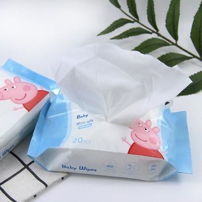 Tisu Bayi Bambu Ramah Kulit Biodegradable 120pcs Ramah Lingkungan