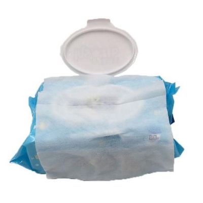 Tisu Basah Bayi Baru Lahir Bebas Bahan Kimia Biodegradable Spunlace Kaya Vitamin E