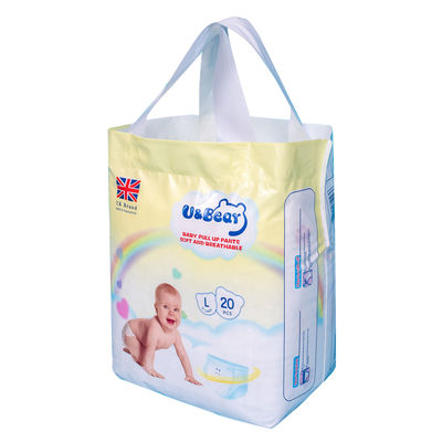 Celana Popok Bayi Pull Up Fluff Pulp yang Dapat Disesuaikan