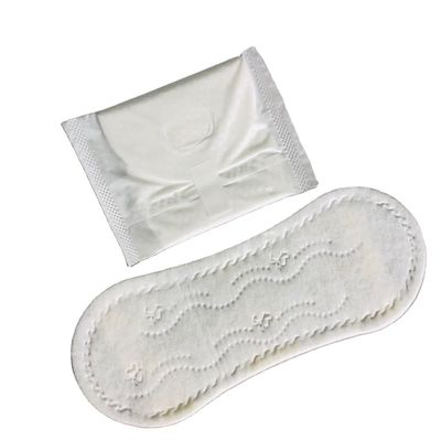 SGS Anti Bocor Katun Murni Panty Liners 190mm Non Woven Sanitary Pads No Wings