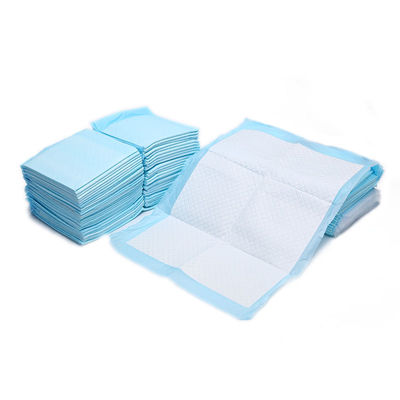 Permukaan Kering Biru Pet Underpads Non Woven 60*150cm Bantalan Anak Anjing Sekali Pakai