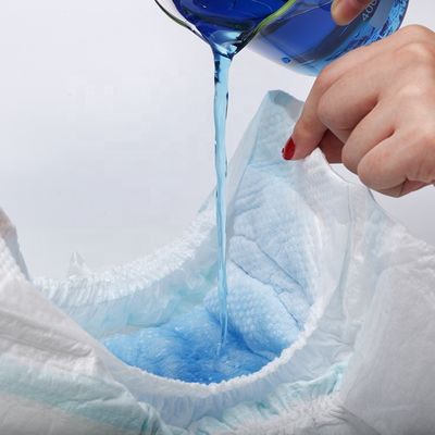 Celana Popok Sekali Pakai Nonwoven Ultra Tipis dengan ADL Hijau Biru