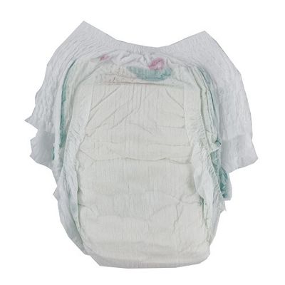 Nonwoven Topsheet Dicetak Popok Bayi Bayi Dengan PE Film Backsheet