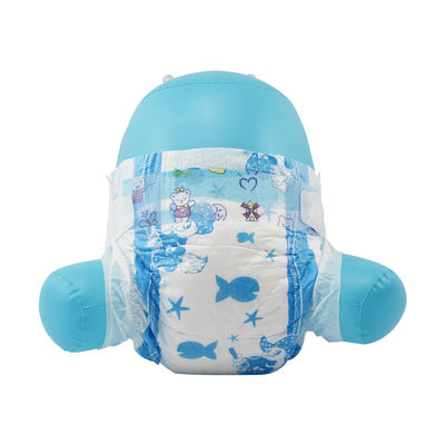 Pencegahan kebocoran 3D Ultra Tipis Popok Bayi Sekali Pakai dengan ADL Hijau Biru