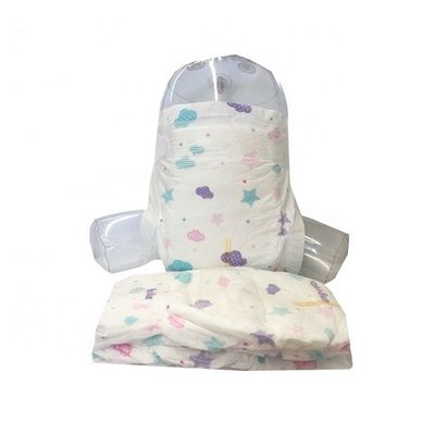 Printed Clothlike Backsheet Soft Baby Popok Dengan Pinggang Elastis Spandex