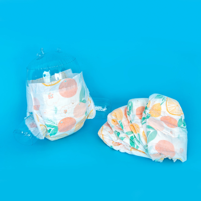 Warna Dicetak Non Woven Topsheet Popok Bayi Sekali Pakai Perlindungan Kebocoran 3D