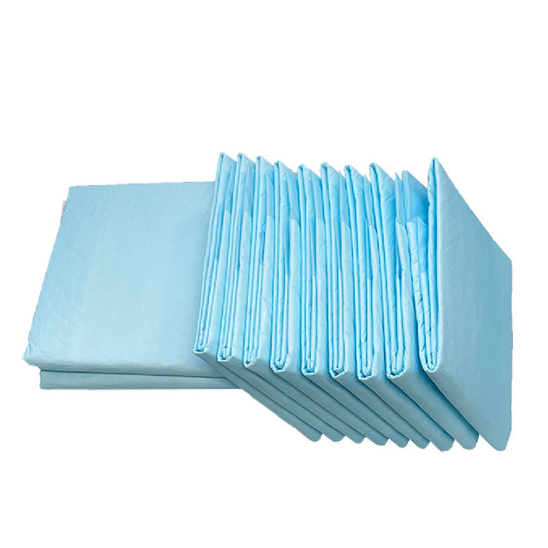 Warna Biru SAP Disposable Incontinence Bed Pads 60*60cm Underpads Inkontinensia
