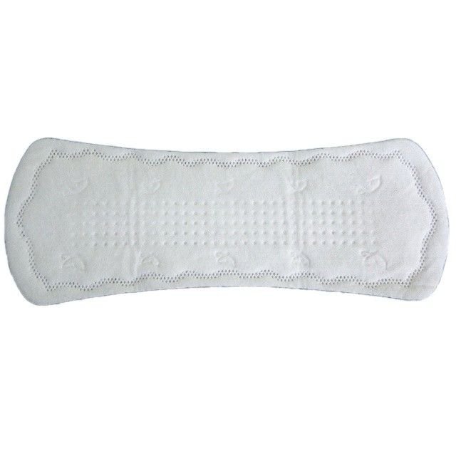 SGS Anti Bocor Katun Murni Panty Liners 190mm Non Woven Sanitary Pads No Wings