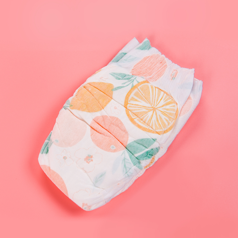 Warna Dicetak Non Woven Topsheet Popok Bayi Sekali Pakai Perlindungan Kebocoran 3D