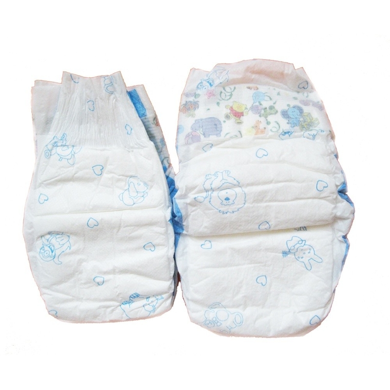 Warna Dicetak Popok Sekali Pakai Bayi Non Woven Topsheet 3D Perlindungan Kebocoran
